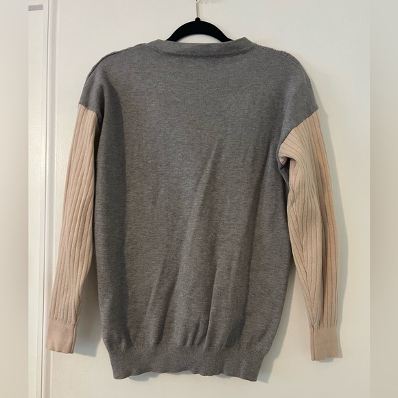 STORY Women's Gray and Tan Cardigan Sweater size S (i121) - Picture 6 of 9